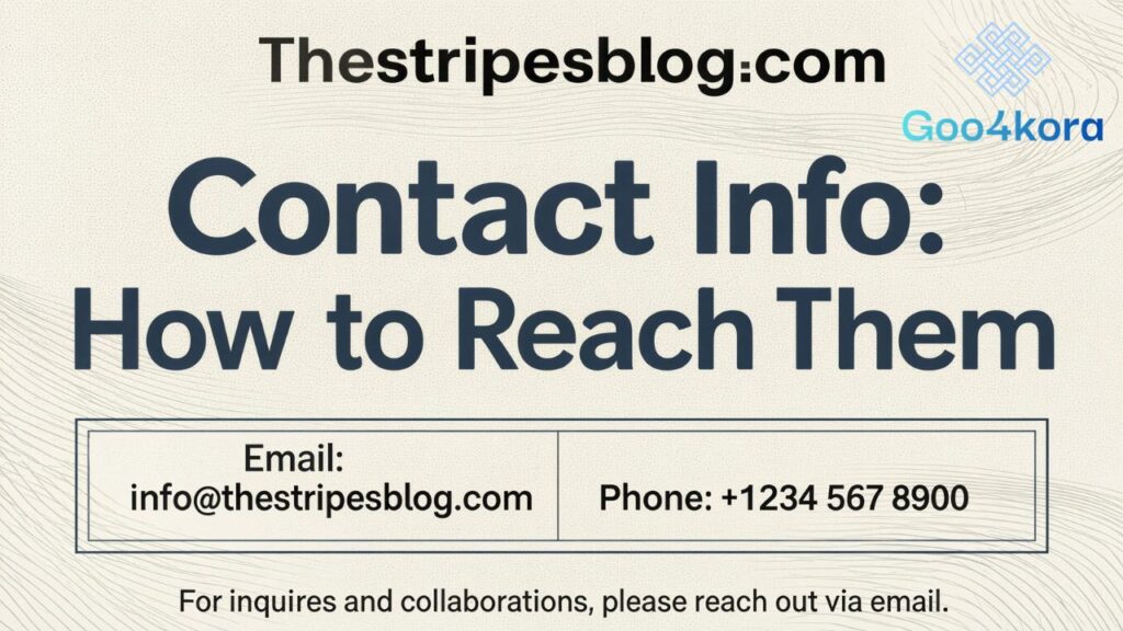 Thestripesblog.com Contact Info How to Reach Them