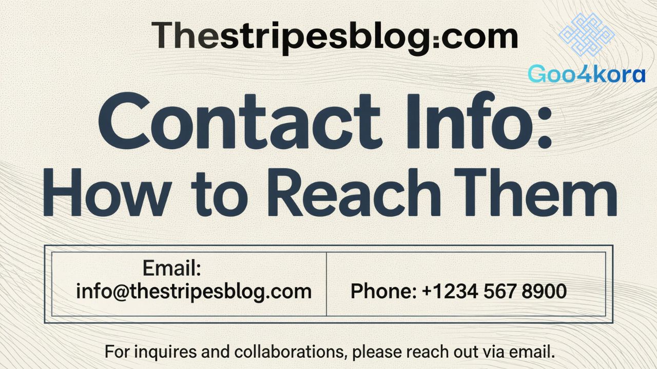 Thestripesblog.com Contact Info How to Reach Them